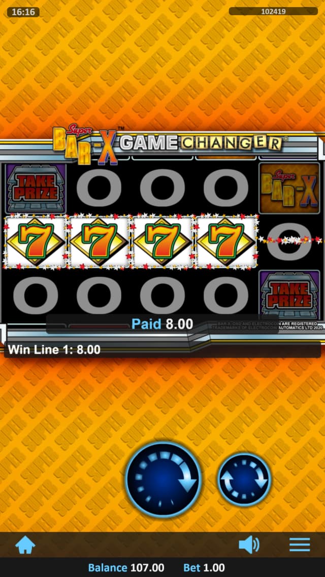 Super Bar-X Gameplay Screenshot